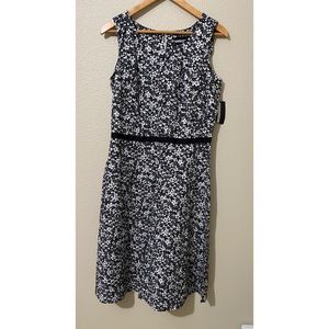 Requirements picnic skirt dress size 12 black-white color nwt